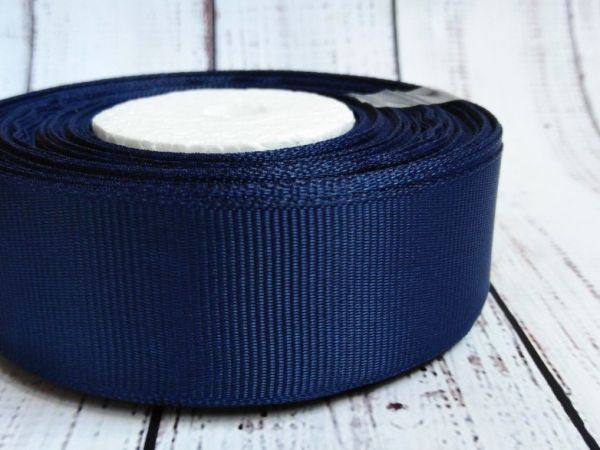 Стрічка репсова 25 мм №38 Сапфір 1 м