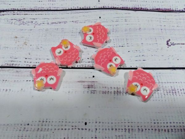 Серединка Совушка. Размер 2,1*2 см