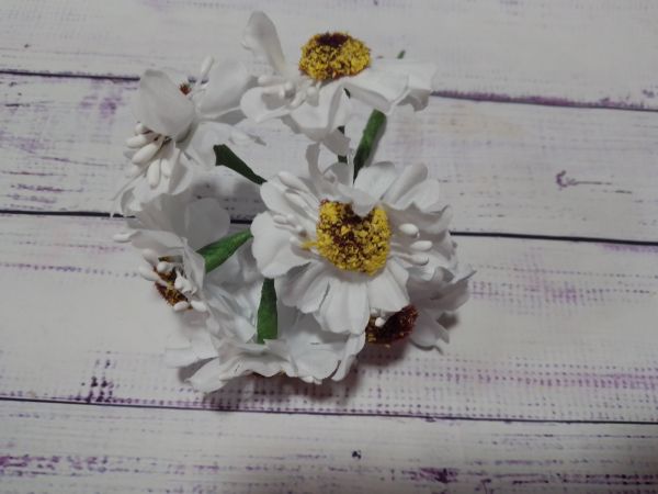 Дикий мак новий. Білий 4,5 см. 6 шт