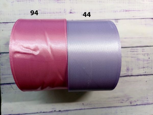 Стрічка атласна 50 мм №94 Рожевий 22,5 м